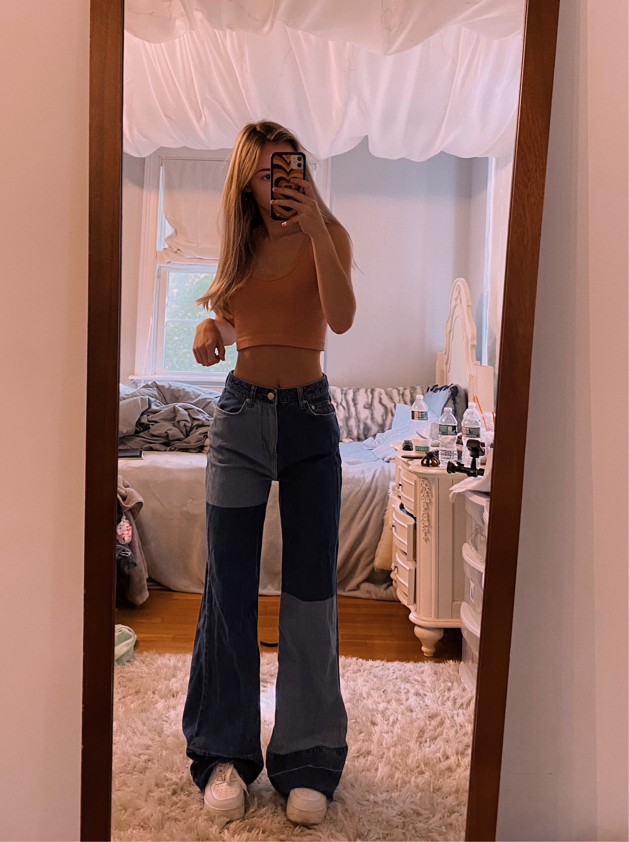 Free People Colorblock Jeans