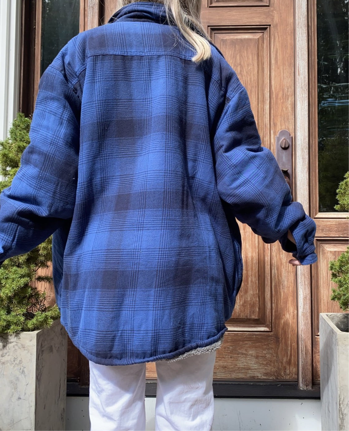 (XL/XXL) Wrangler Sherpa Lined Flannel Shacket