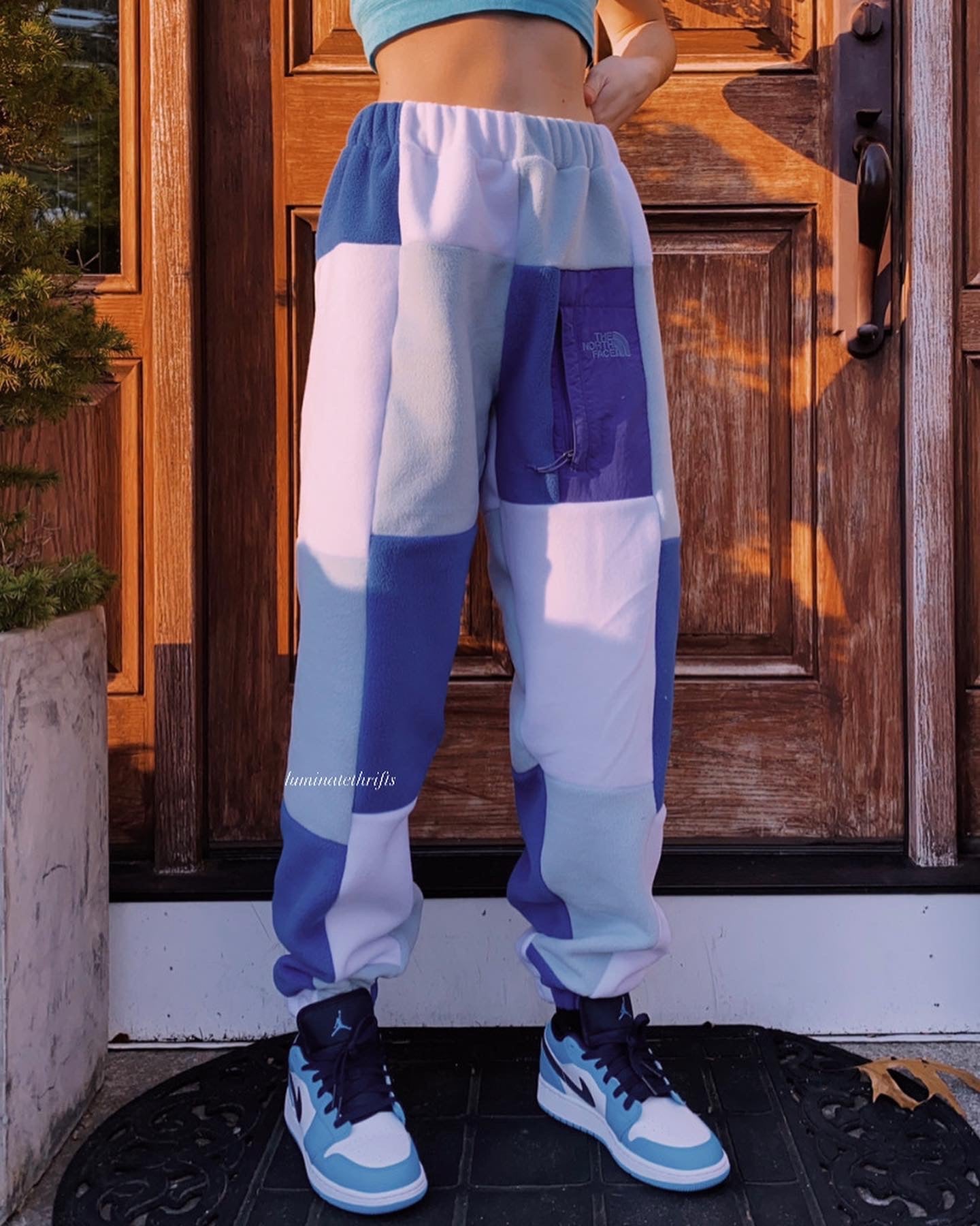 (S/M) Blueberry Reworked Joggers