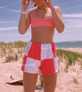Neon Pink Colorblock Shorts