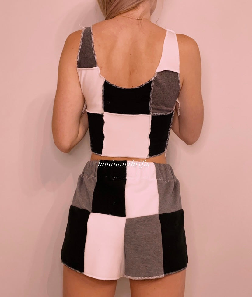 (XS/S) Diamond Reworked Short Set