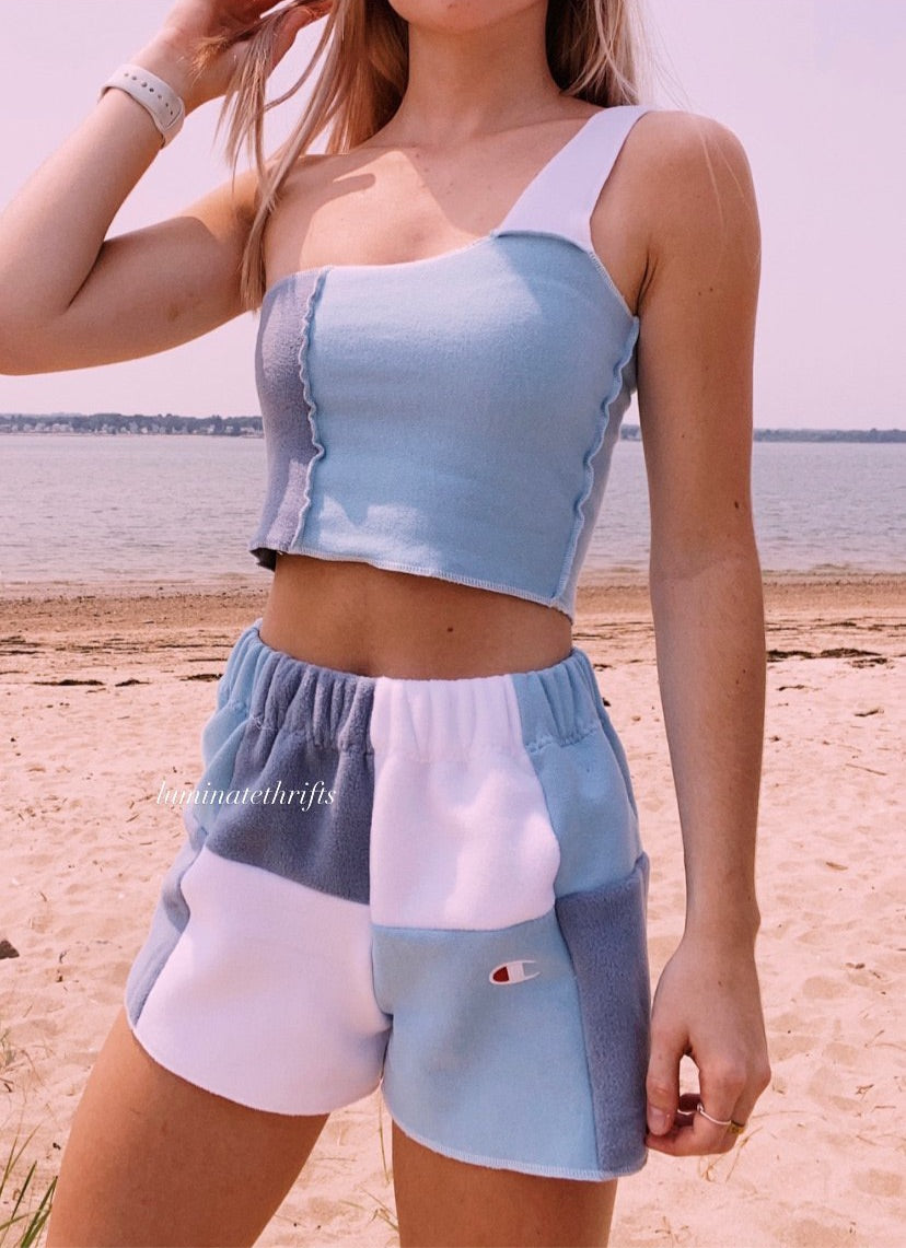 (XS/S) Rain Cloud Reworked Shorts Set