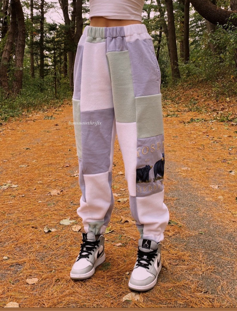 (XS-M) Seafoam Reworked Joggers *with pockets*