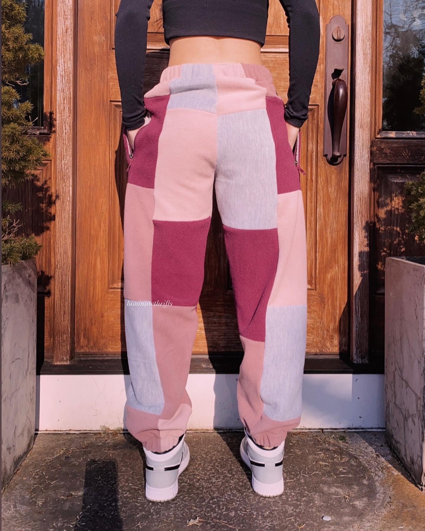 (S/M) Lush Plum Reworked Joggers