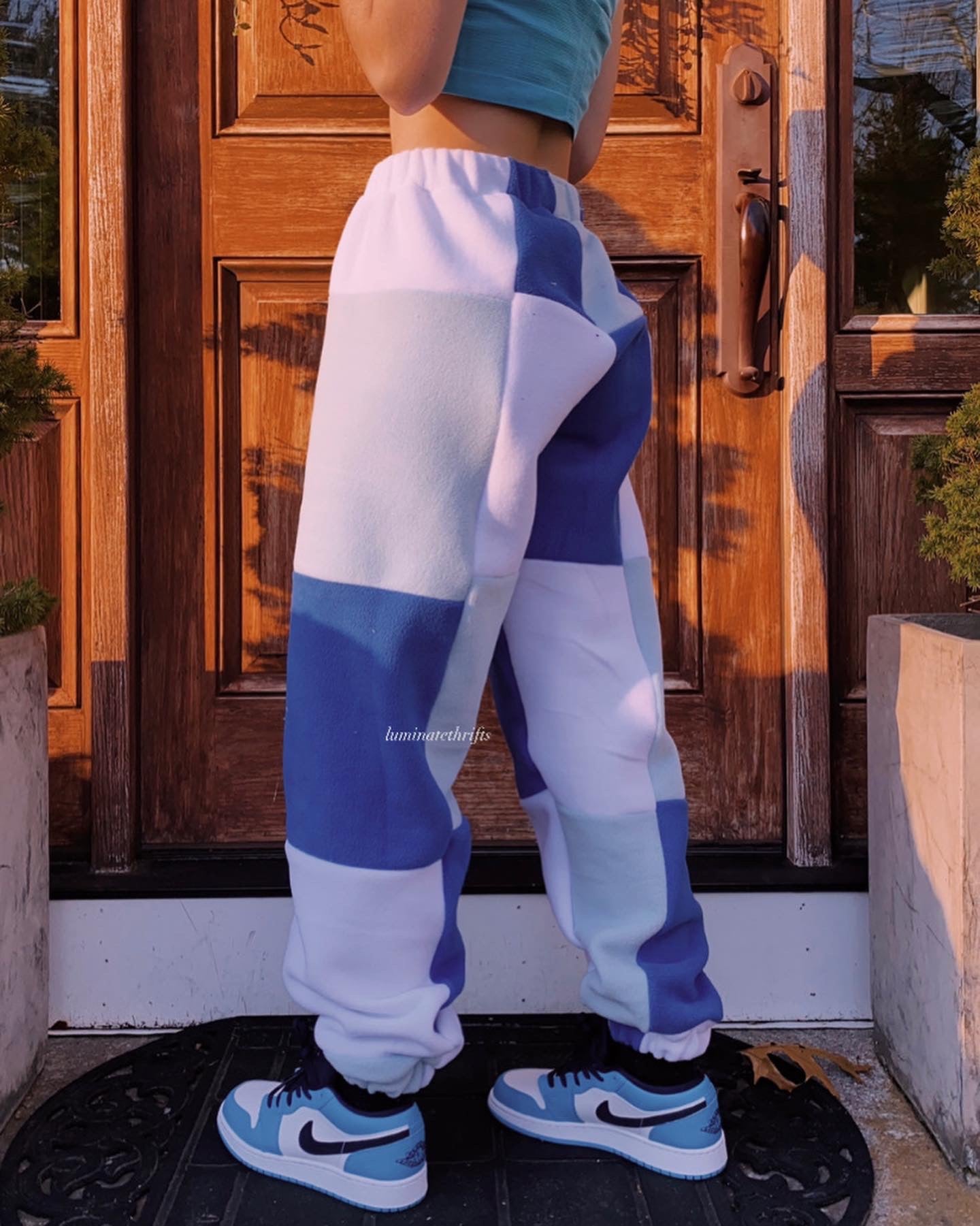 (S/M) Blueberry Reworked Joggers