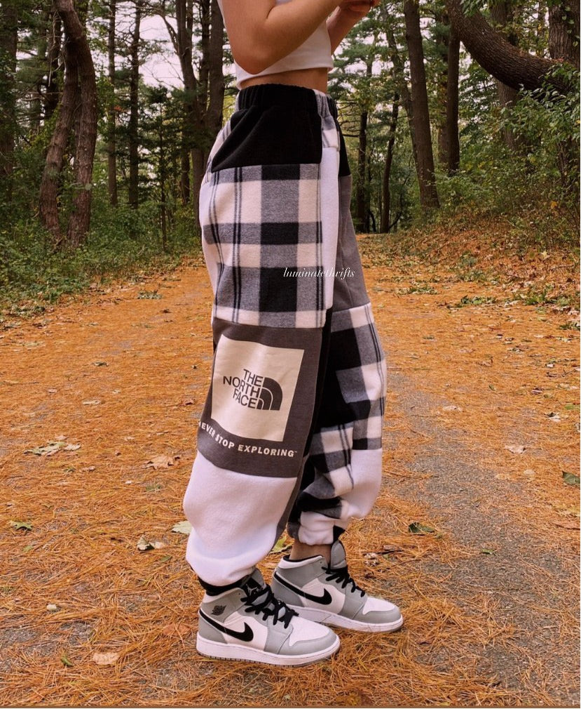 (XS-M) Diamond Flannel Reworked Joggers