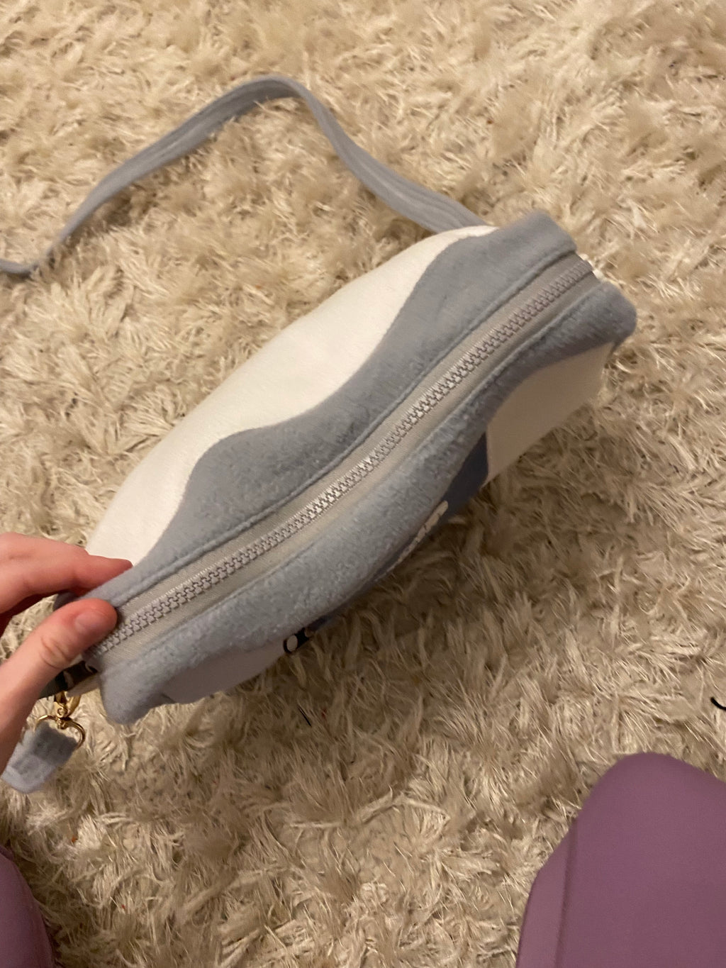Sea Blue Reworked Pouch to Crossbody