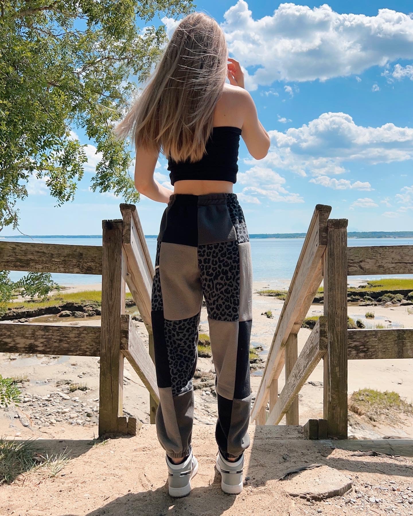 (XS/S) Diamond Leopard Reworked Joggers