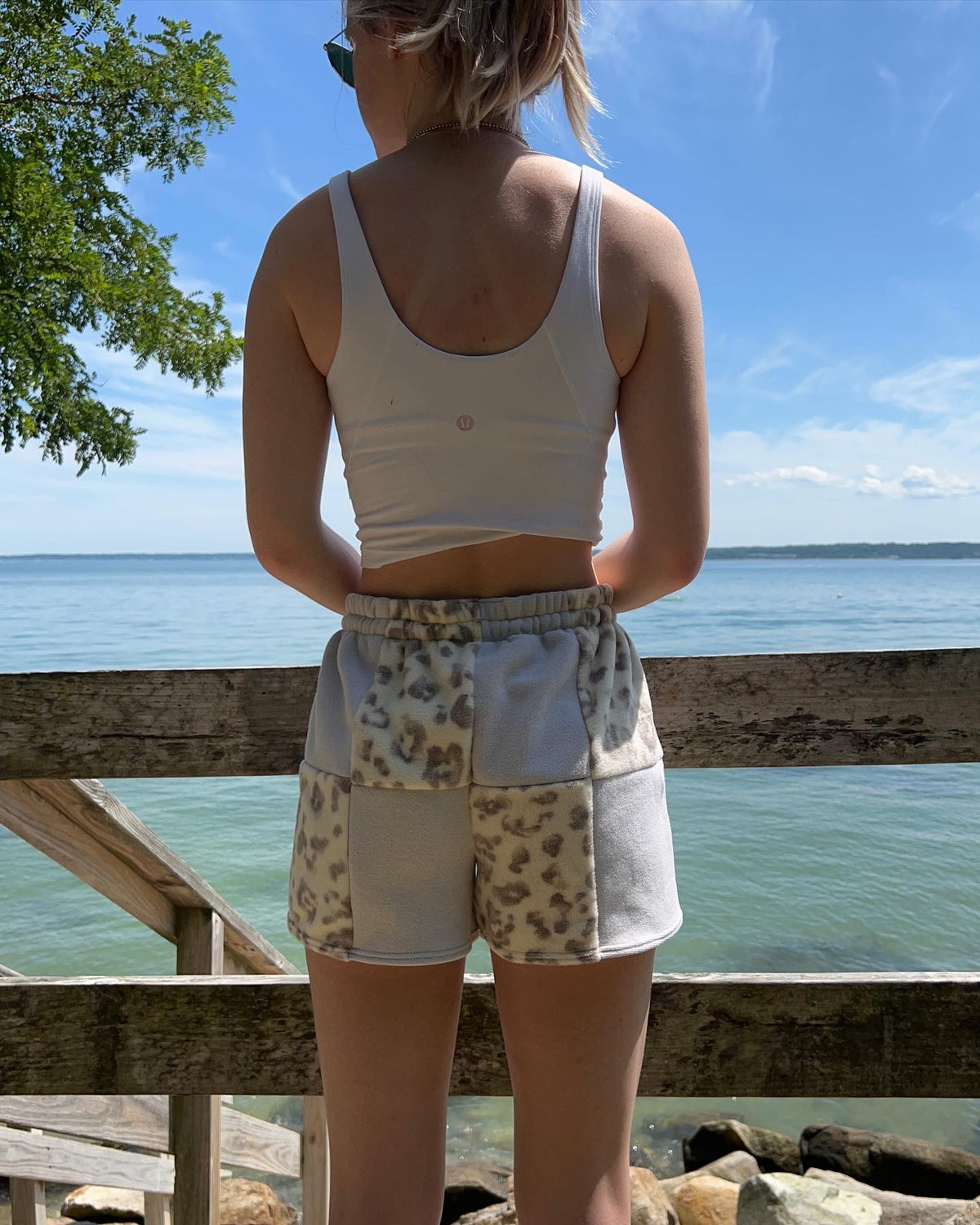 (XS/S) Neutral Leopard Reworked Shorts