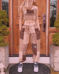 (S/M) Rustic Acorn Reworked Jogger Set