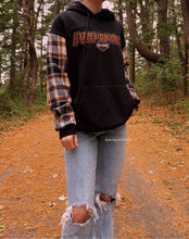 Load image into Gallery viewer, (M/L) Flannel X Harley Reworked Hoodie
