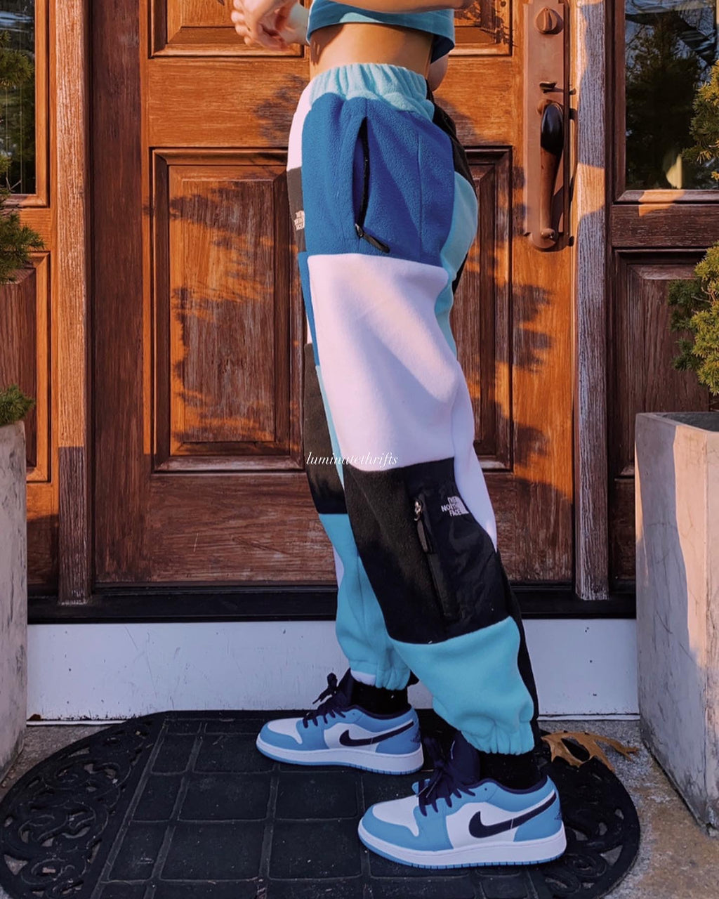 (XS/S) Glacier Blue Reworked Joggers