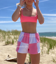 Load image into Gallery viewer, Bubblegum Pink Colorblock Shorts
