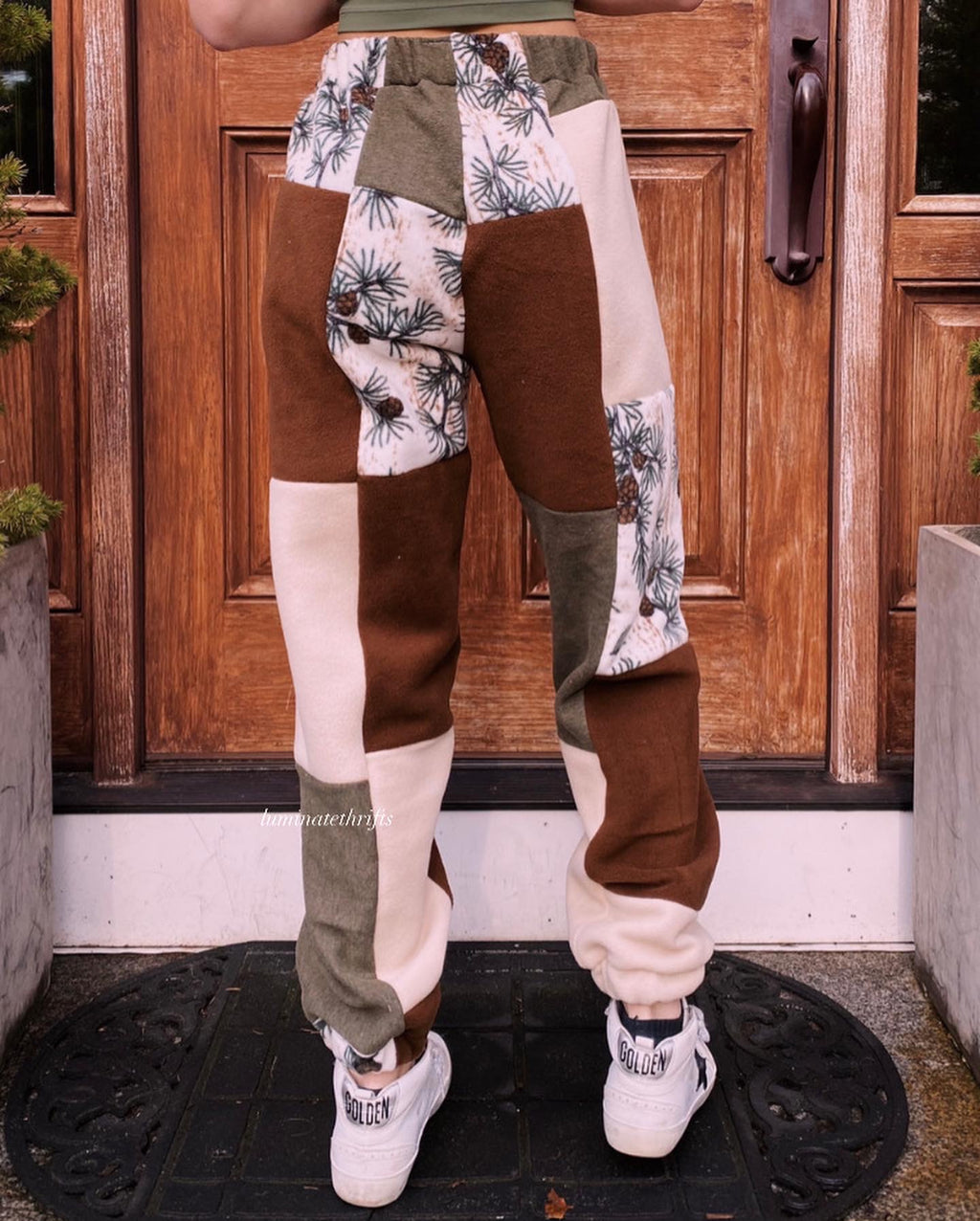 (S/M) Rustic Pine Reworked Joggers