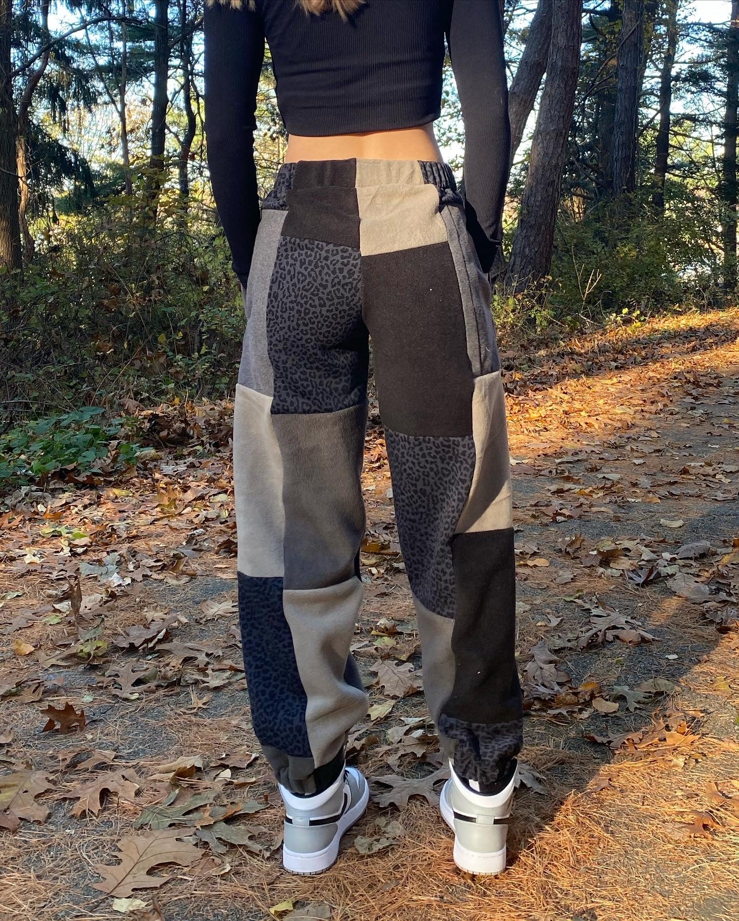(XS/S) Diamond Leopard Reworked Joggers