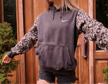 Load image into Gallery viewer, (S/M) Leopard Sherpa Reworked Hoodie
