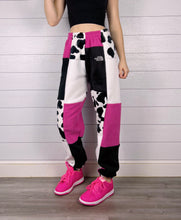Load image into Gallery viewer, (S/M) Raspberry Cow 1/1 Joggers
