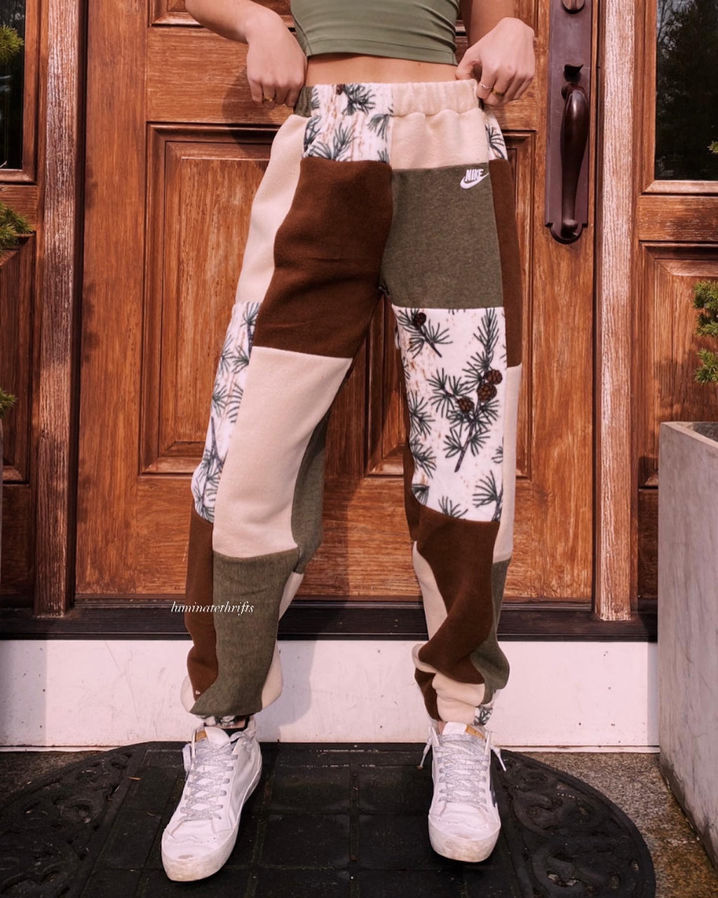 (S/M) Rustic Pine Reworked Joggers