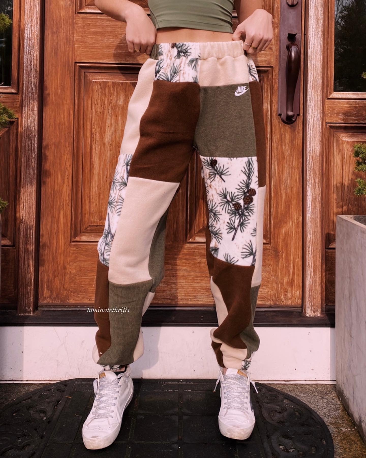 (S/M) Rustic Pine Reworked Joggers