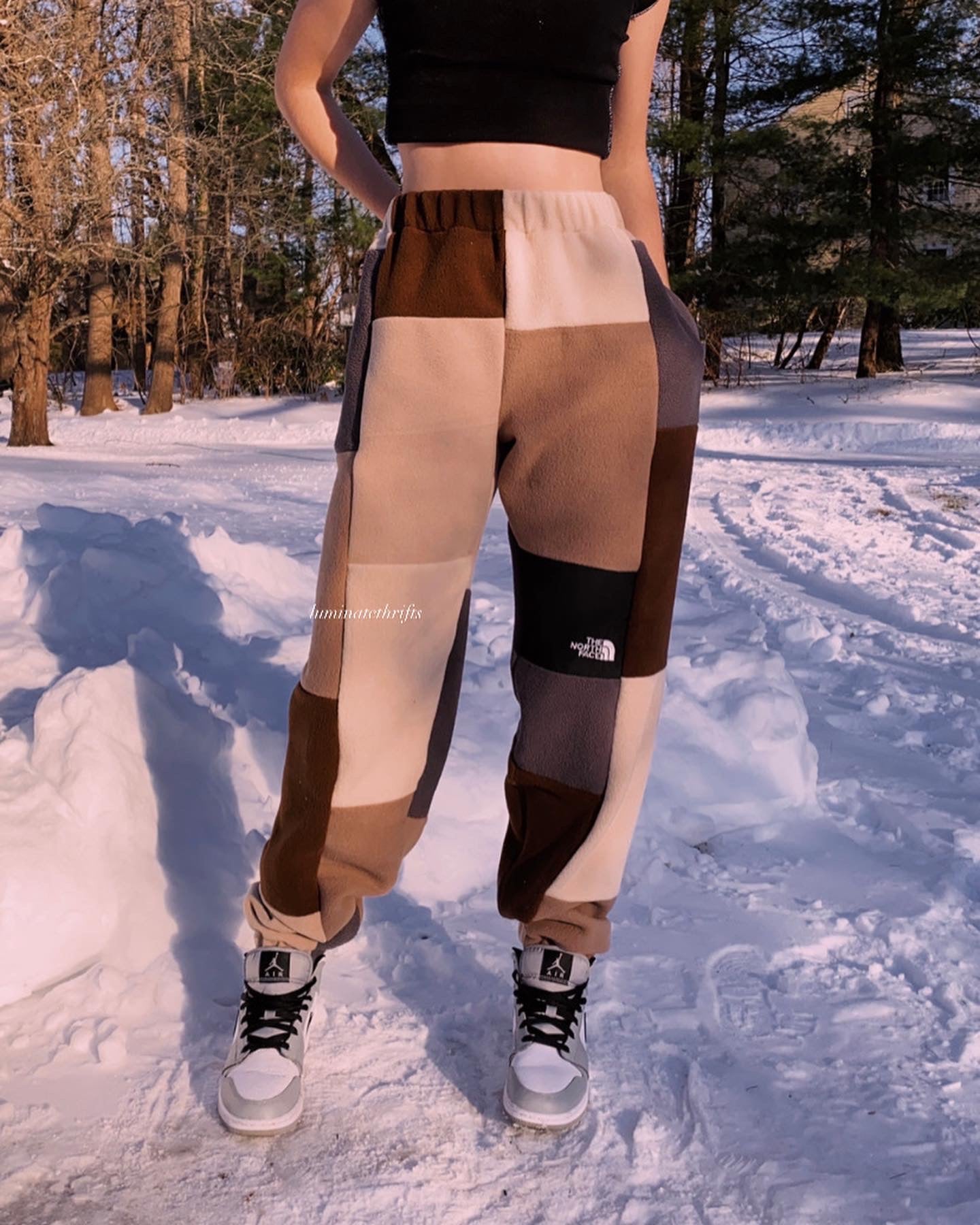 (M/L) Rustic Cocoa Reworked Joggers