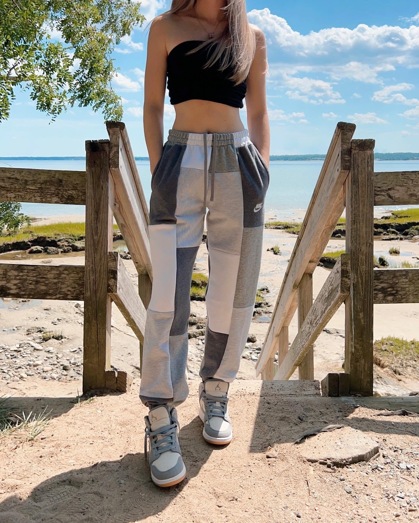 (XS/S) Ash Grey Reworked Joggers