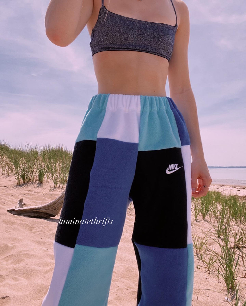 Glacier Blue Reworked Joggers