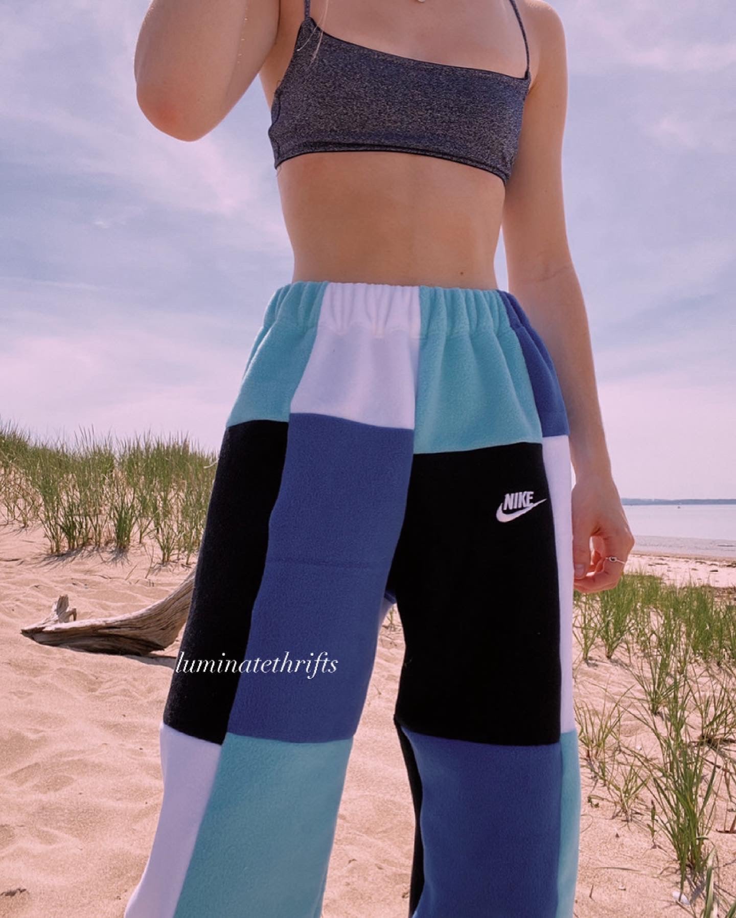 Glacier Blue Reworked Joggers