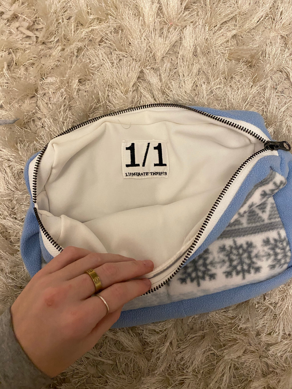 Large Snowflake Pouch