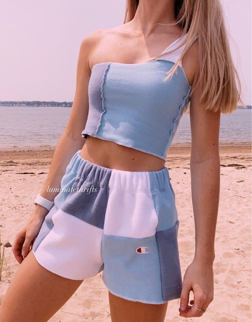 (XS/S) Rain Cloud Reworked Shorts Set