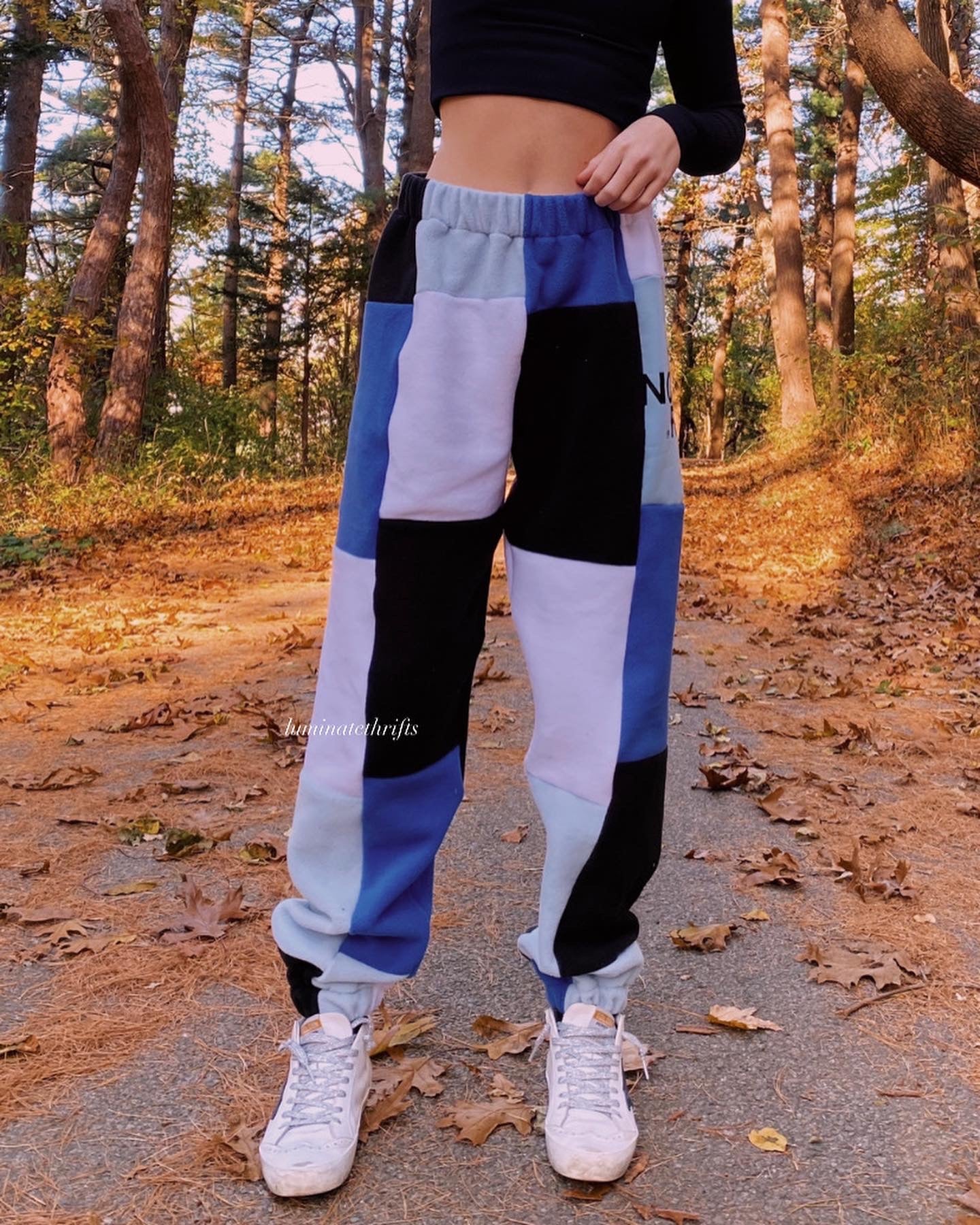 (M-XL) Glacier Blue Reworked Joggers