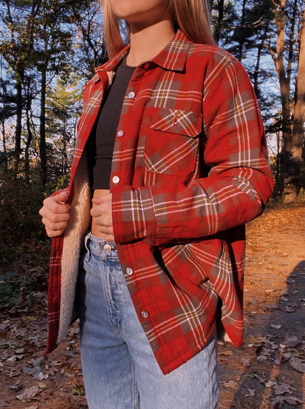 (L) Sherpa Lined Flannel