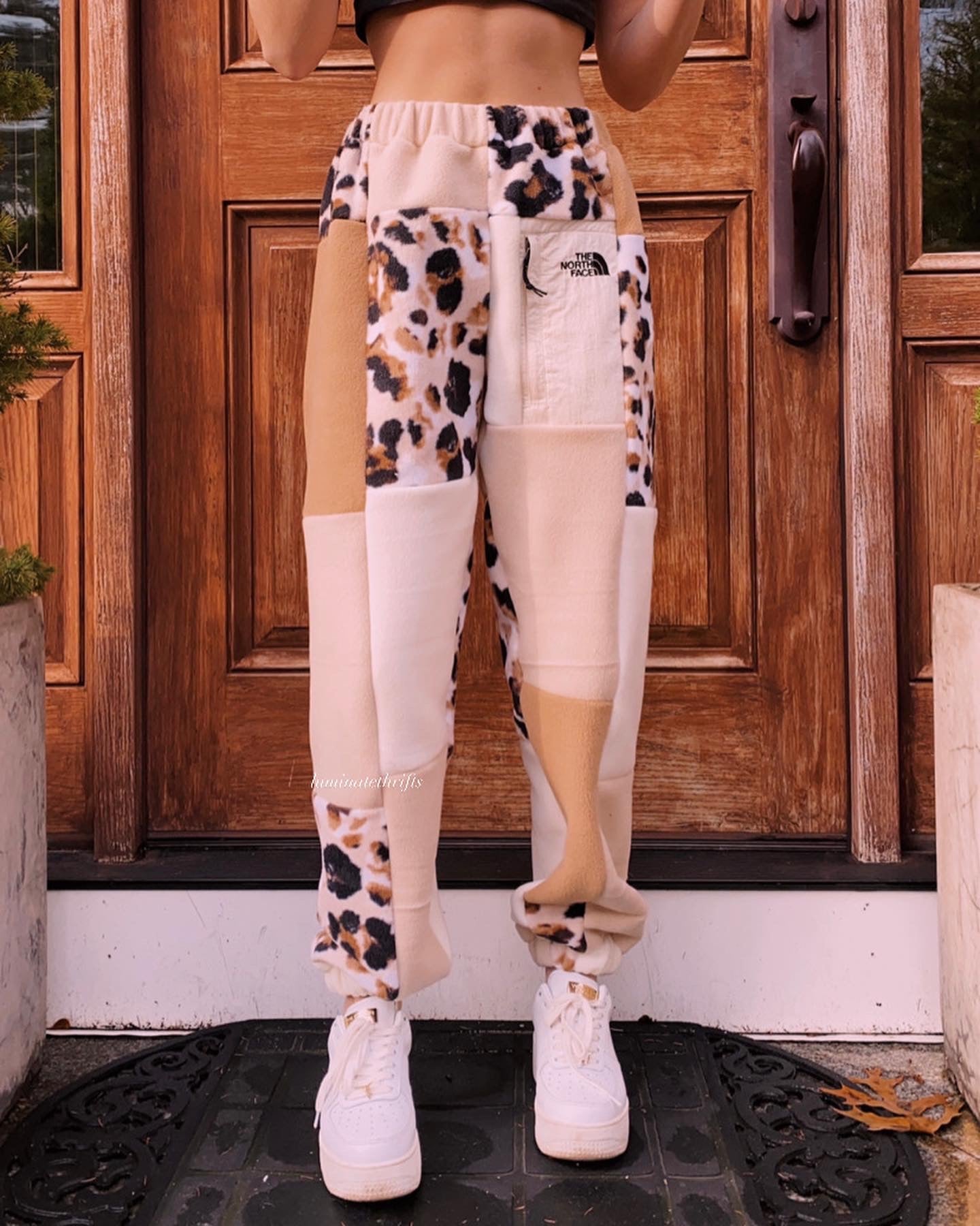 (S/M) Light Rustic Leopard Reworked Joggers