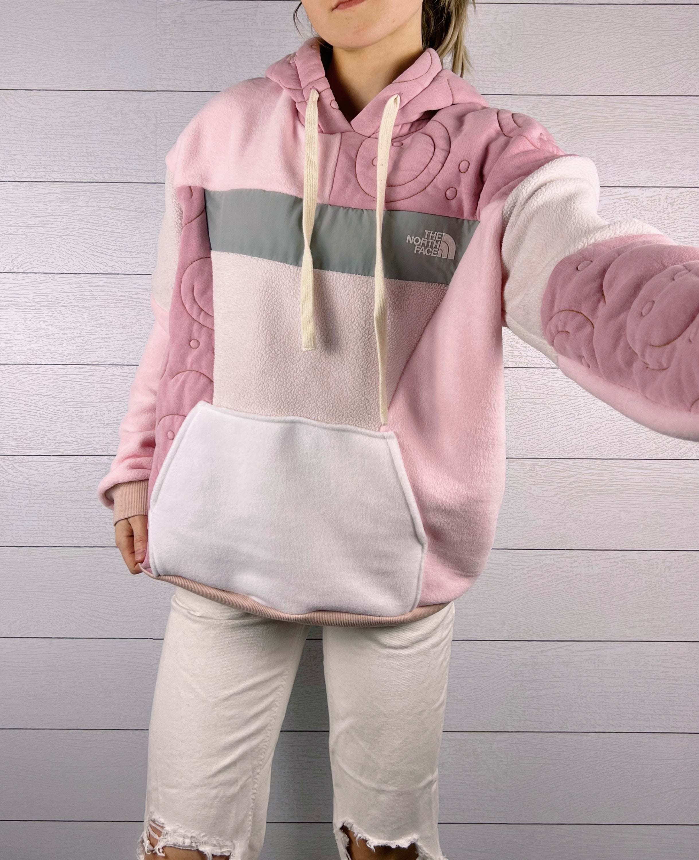 (L) Pink Smiley 1/1 Hoodie