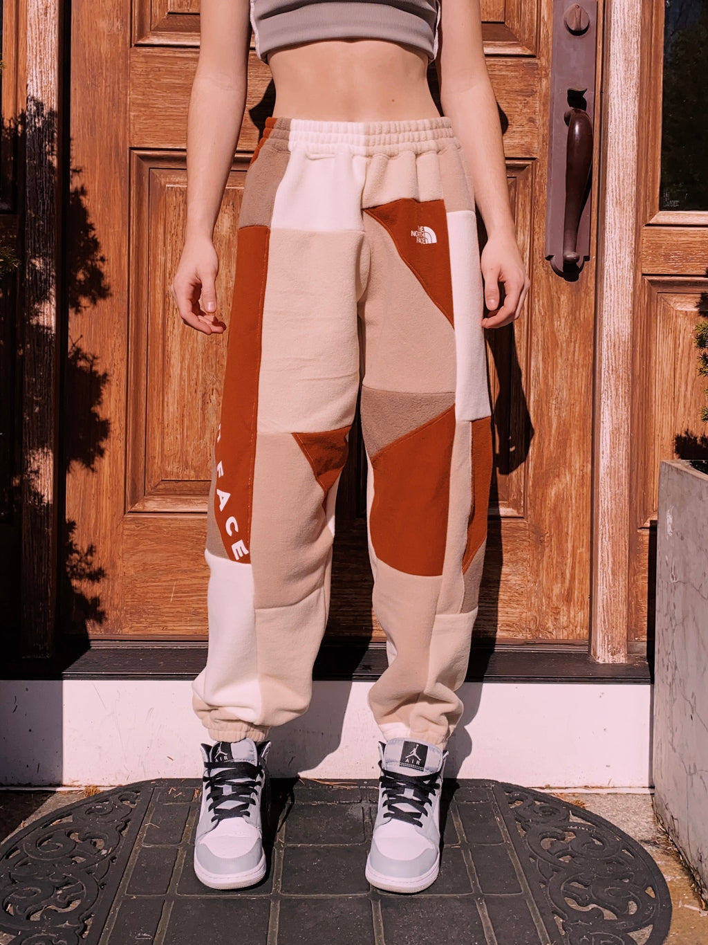 (S/M) Rust Orange Reworked Joggers