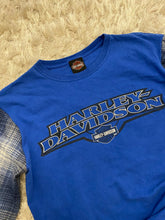 Load image into Gallery viewer, (S/M) Flannel X Harley Reworked Tee
