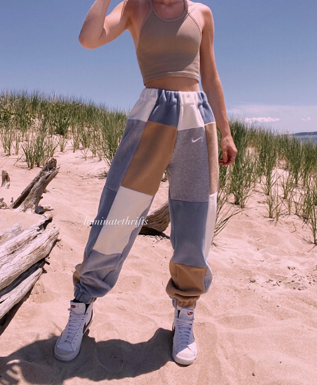 (XS-M) Rustic Blue Reworked Joggers