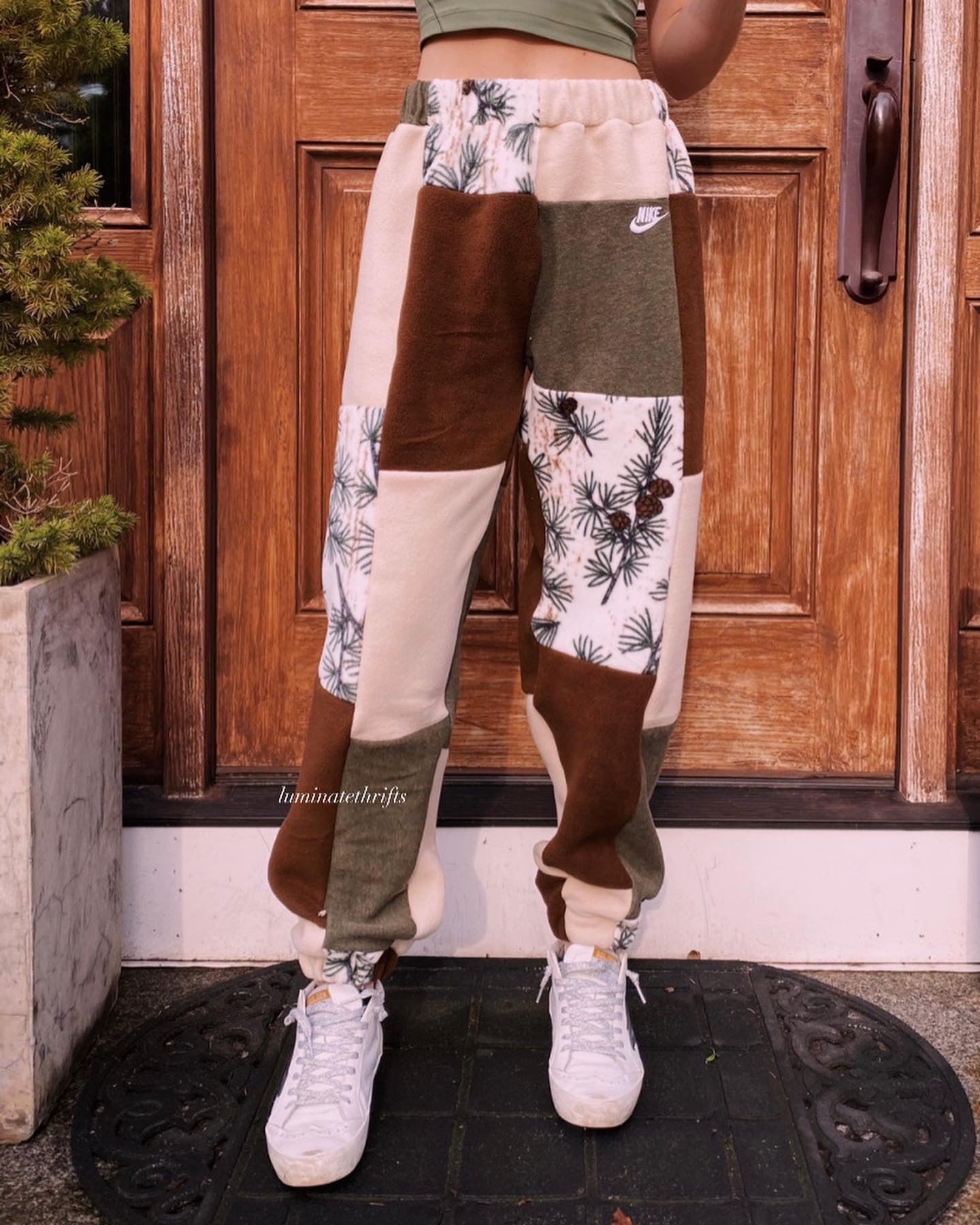 (S/M) Rustic Pine Reworked Joggers