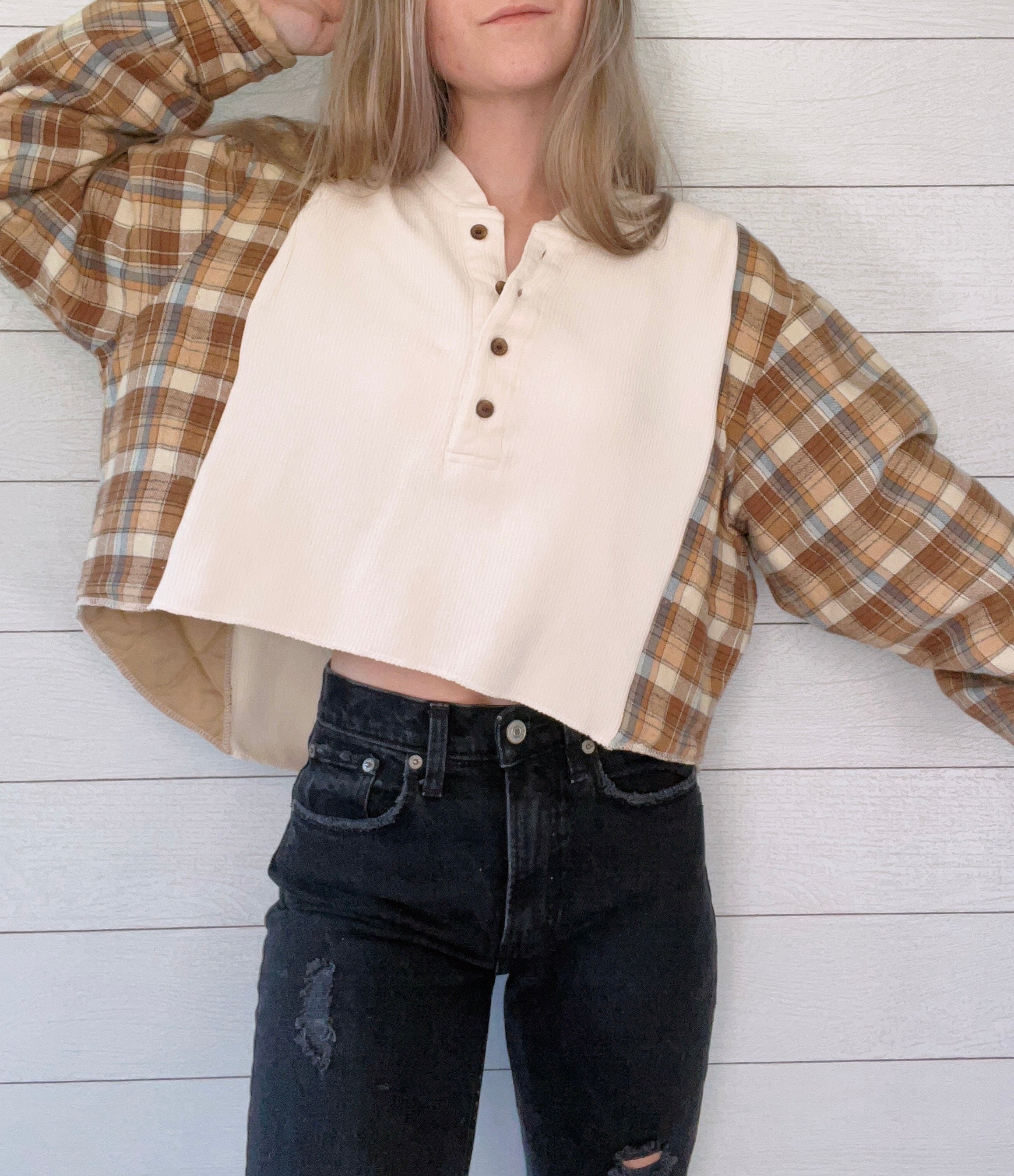 Waffle Henley X Flannel