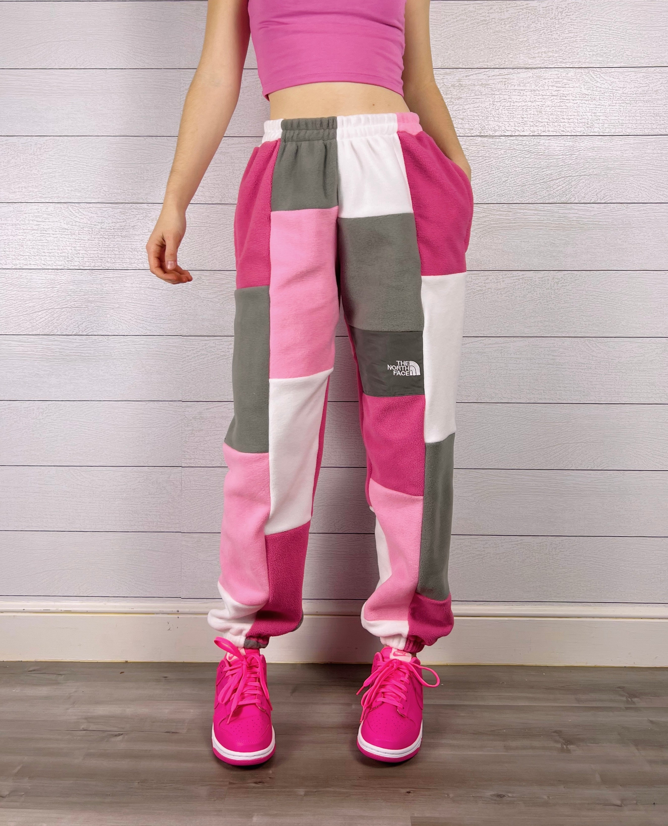 (S/M) Ash Pink 1/1 Joggers +zipper pockets
