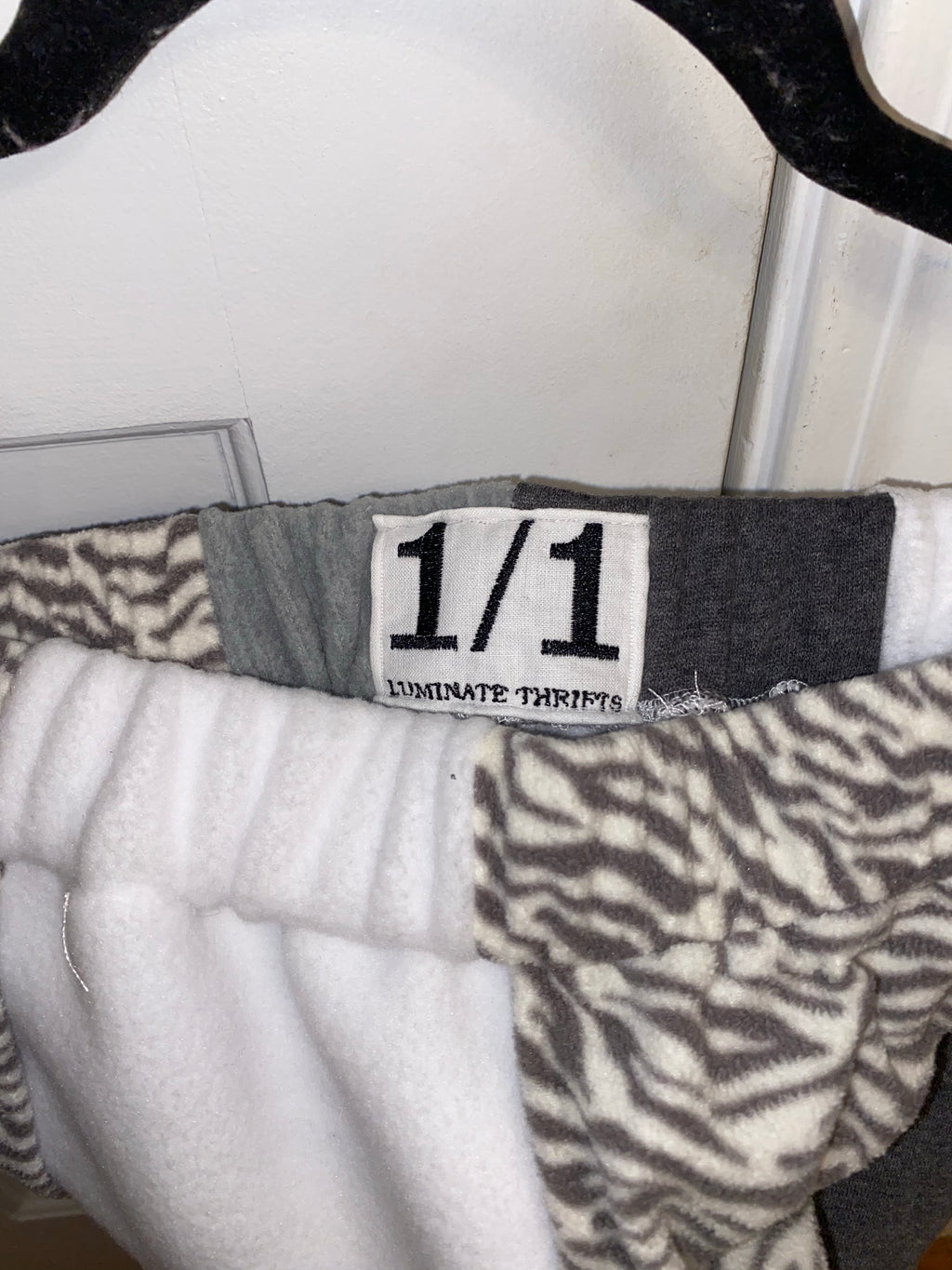 (XS-M) *Special Edition* Diamond Zebra Reworked Joggers