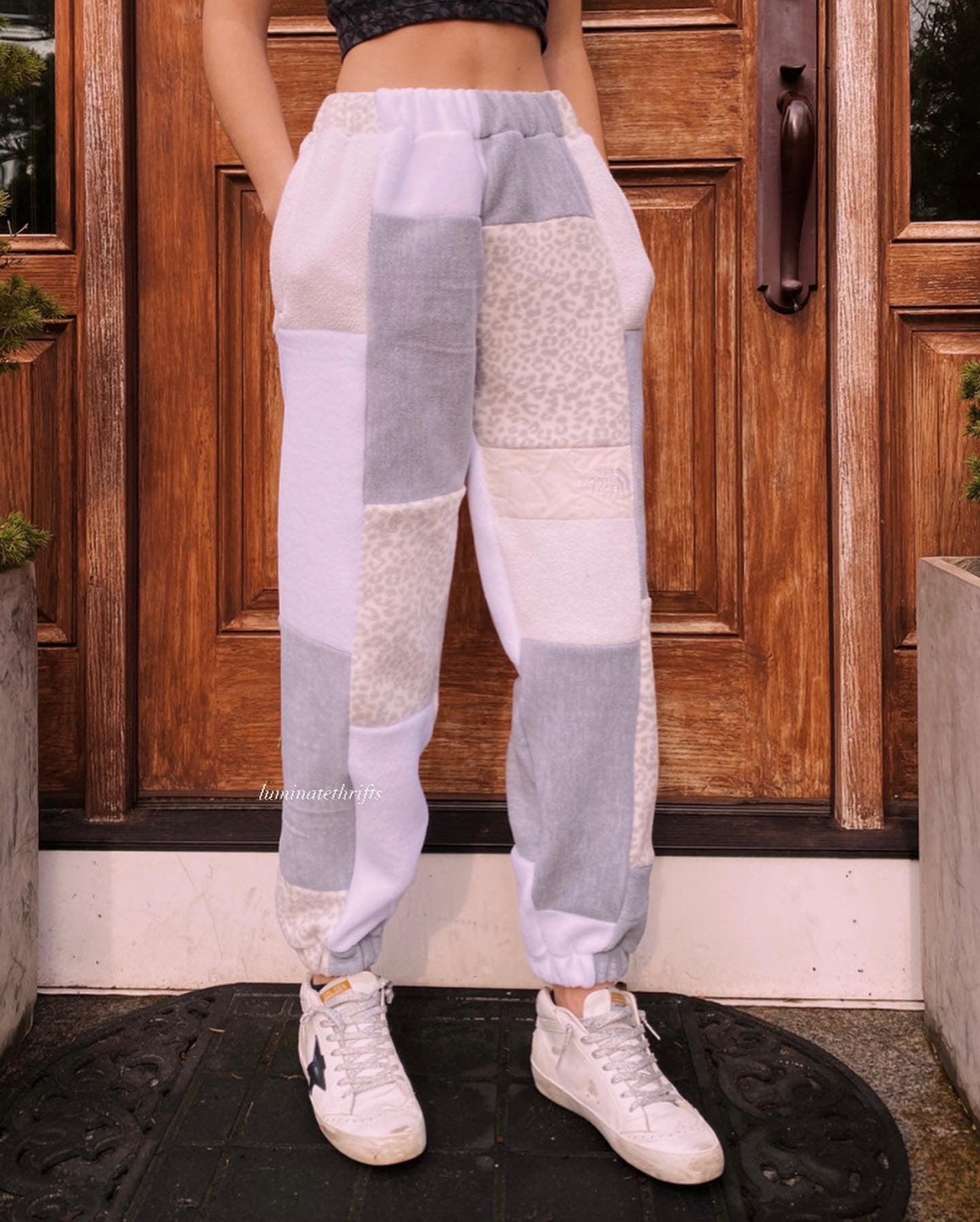 (XS/S) Snow Leopard Reworked Joggers