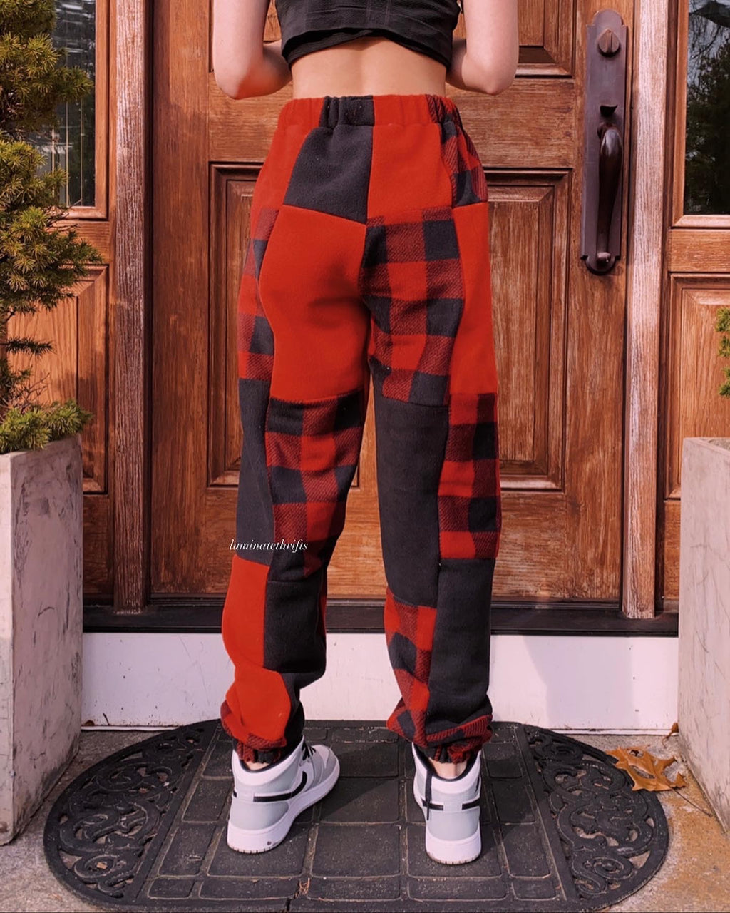 (S/M) Holly Jolly Reworked Joggers