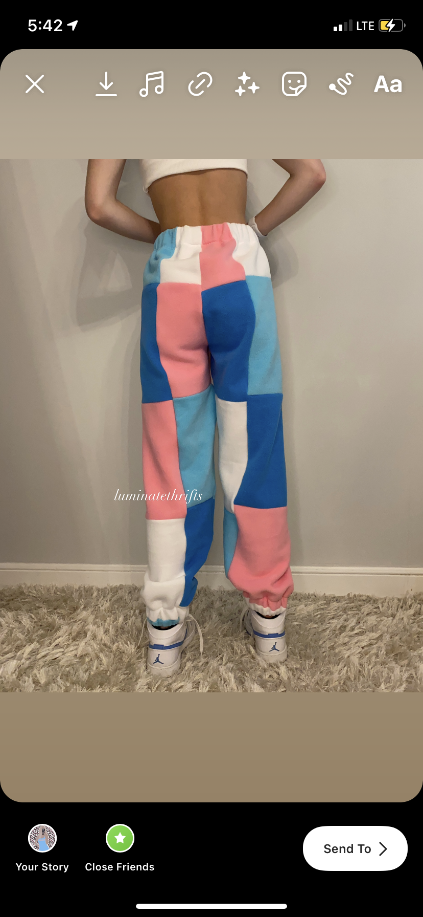 (XS-M) Cotton Candy Reworked Joggers