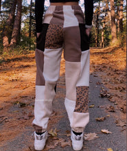 Load image into Gallery viewer, (XS-M) Dark Neutral Leopard Reworked Joggers *with pockets*

