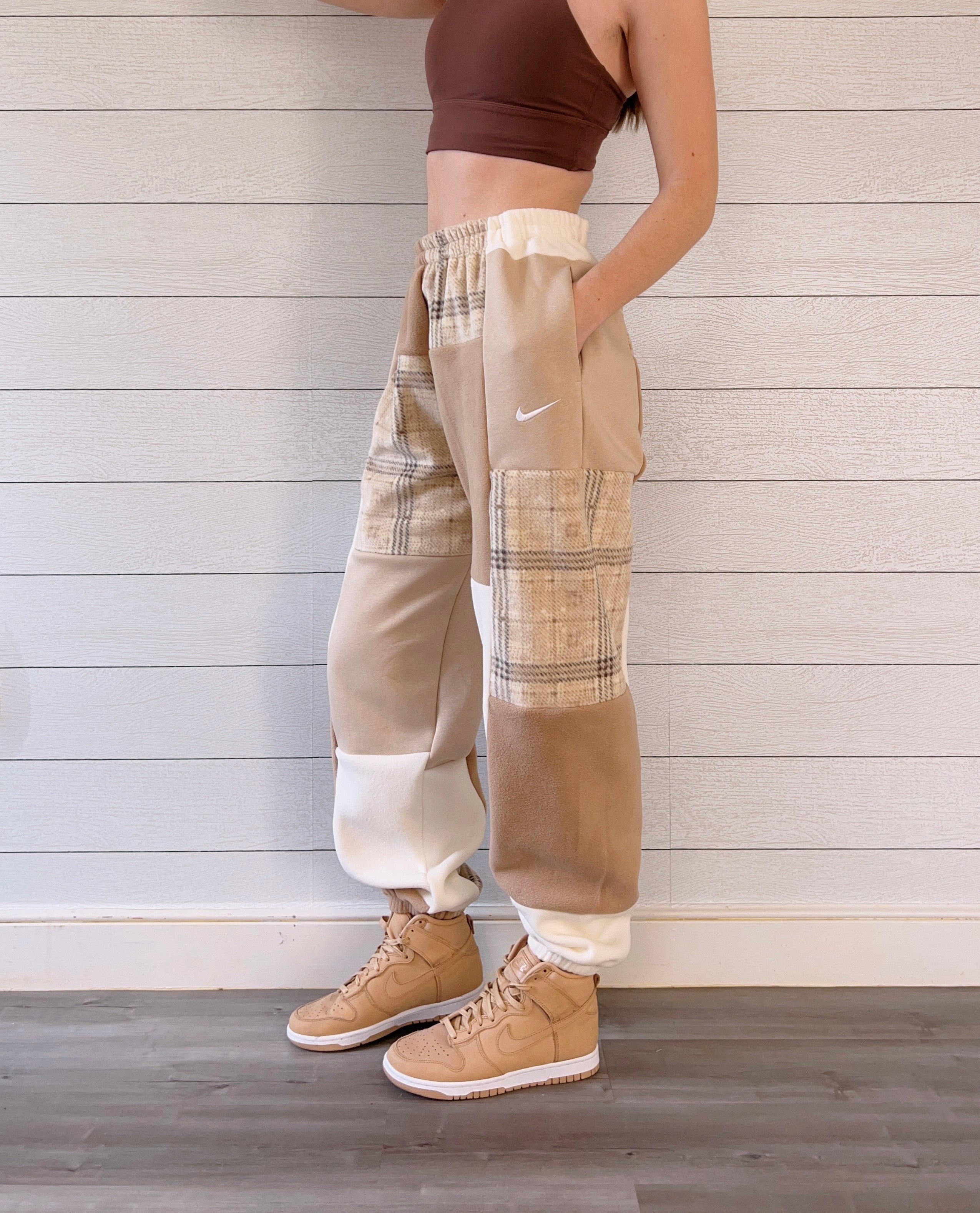 Neutral Flannel 1/1 Matching Joggers or Hoodie