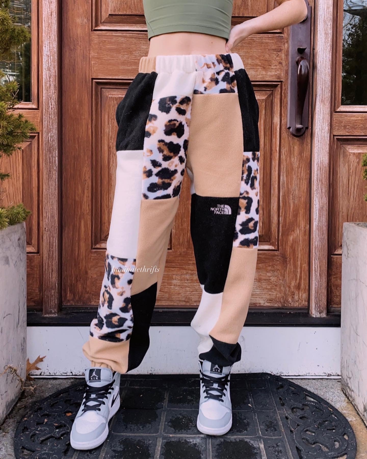 (S/M) Rustic Lynx Reworked Joggers