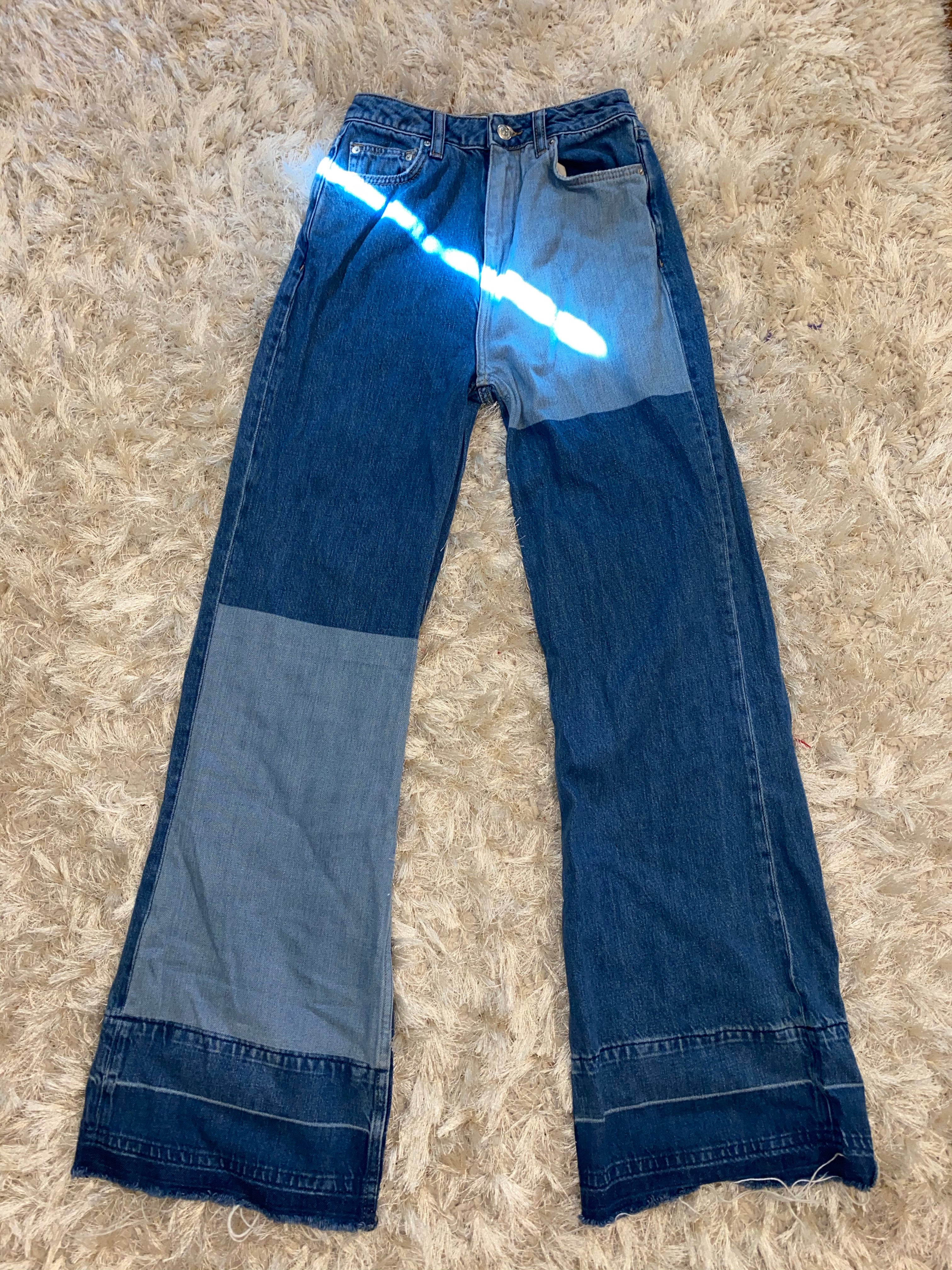 Free People Colorblock Jeans