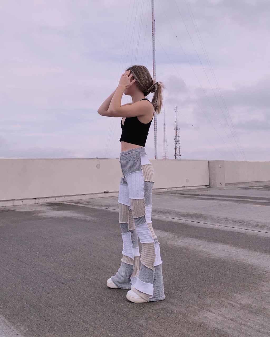 (S/M) Reworked Sweater Flares