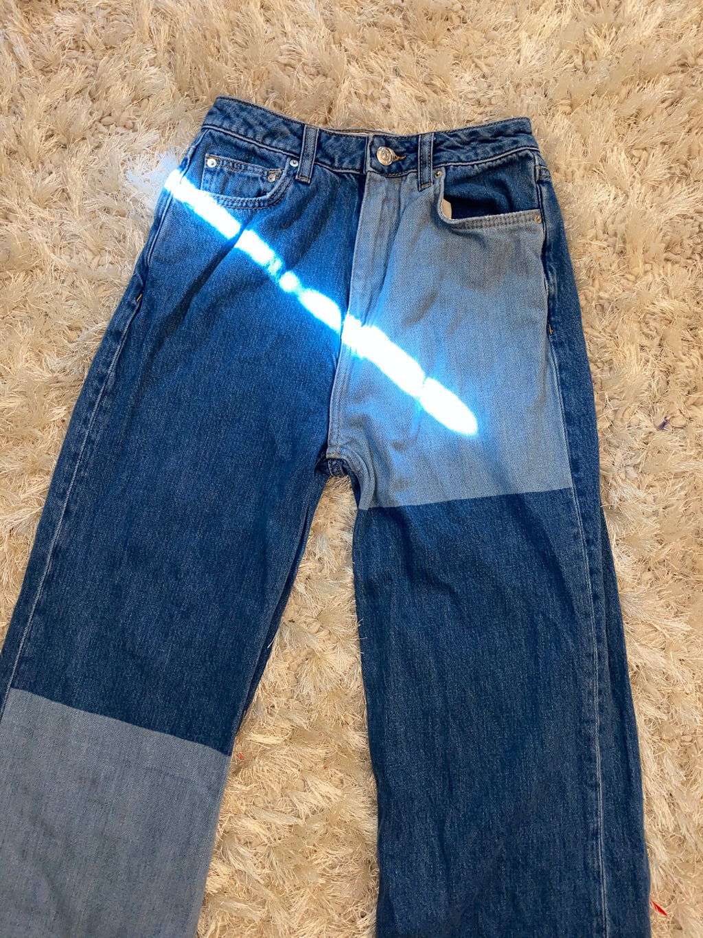 Free People Colorblock Jeans