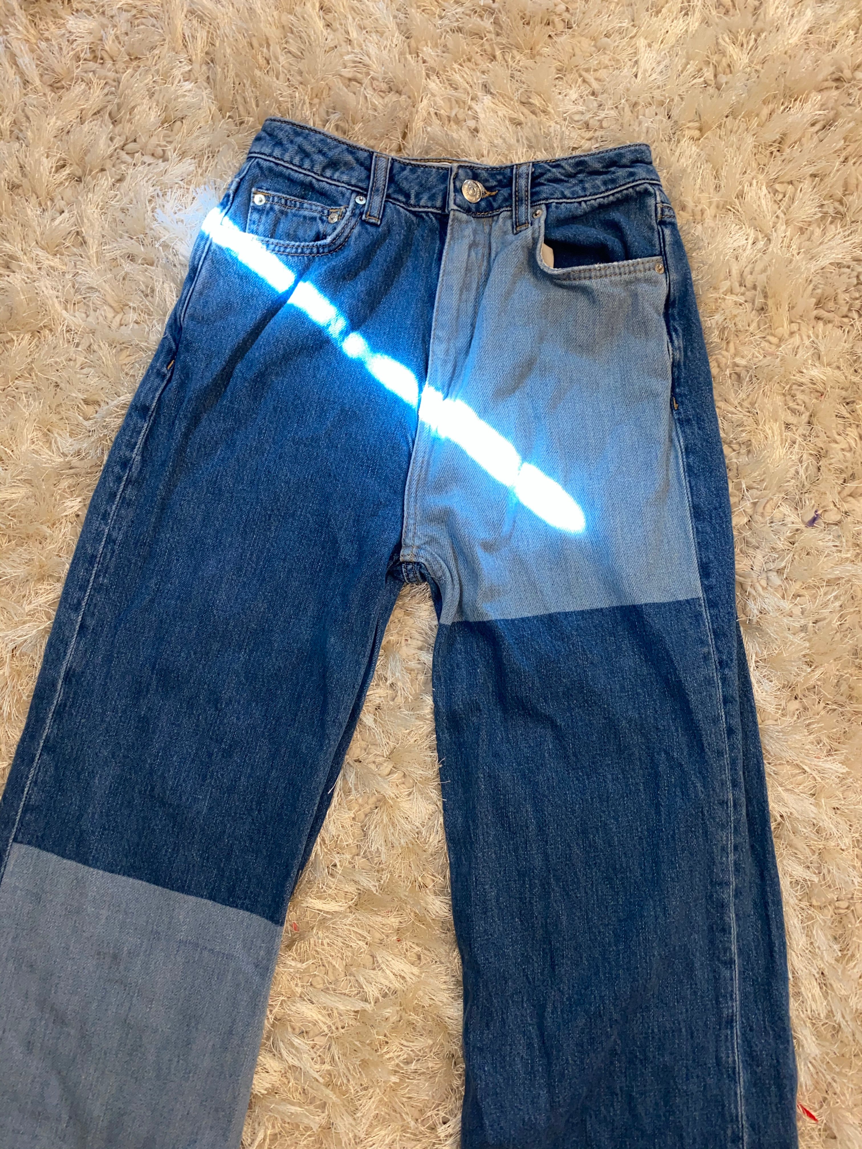 Free People Colorblock Jeans